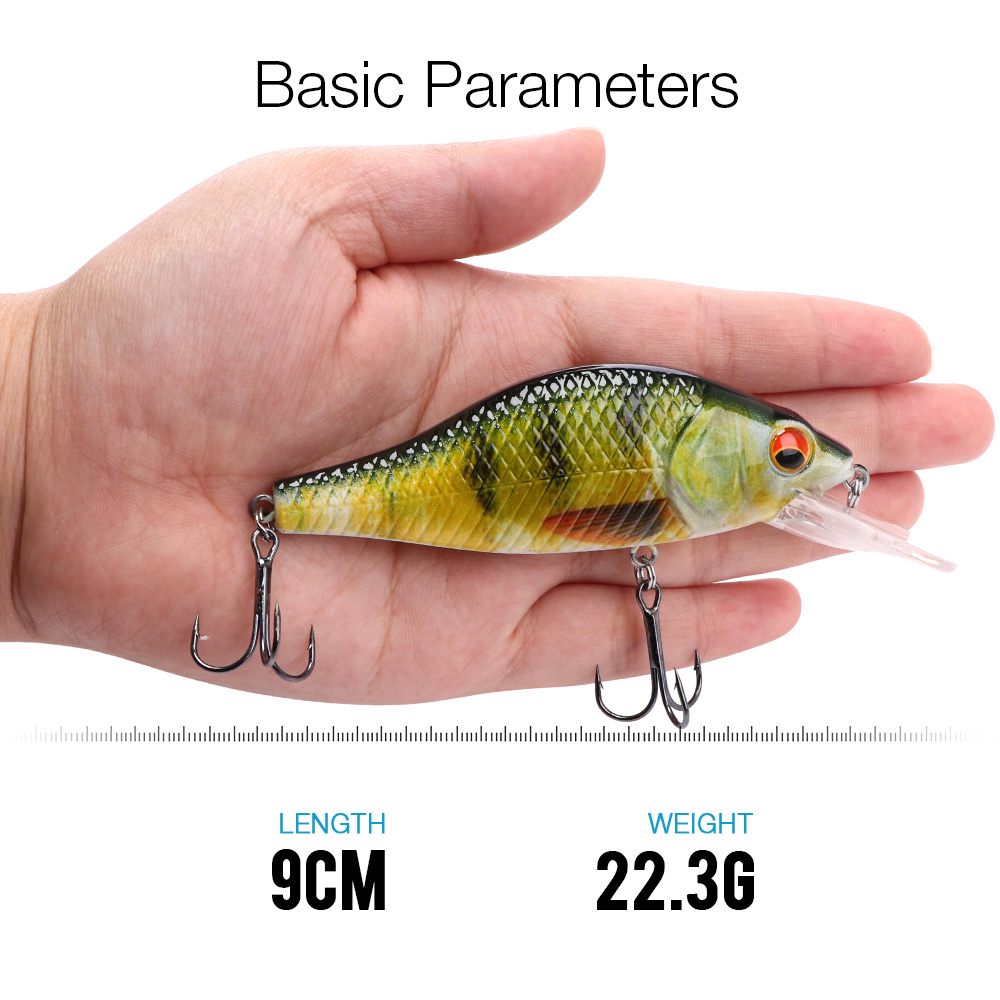 TREHOOK: Black Minnow Swimbait Mini Crankbaits - Image 4