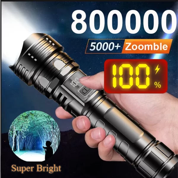 USB Rechargeable High Power LED Flashlight - Image 2